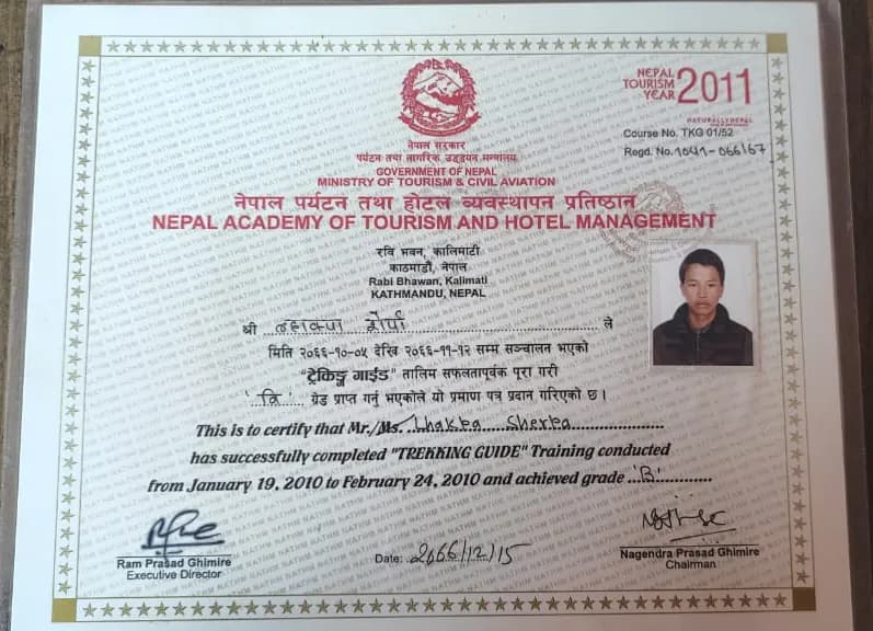 Trekking Guide Certificate