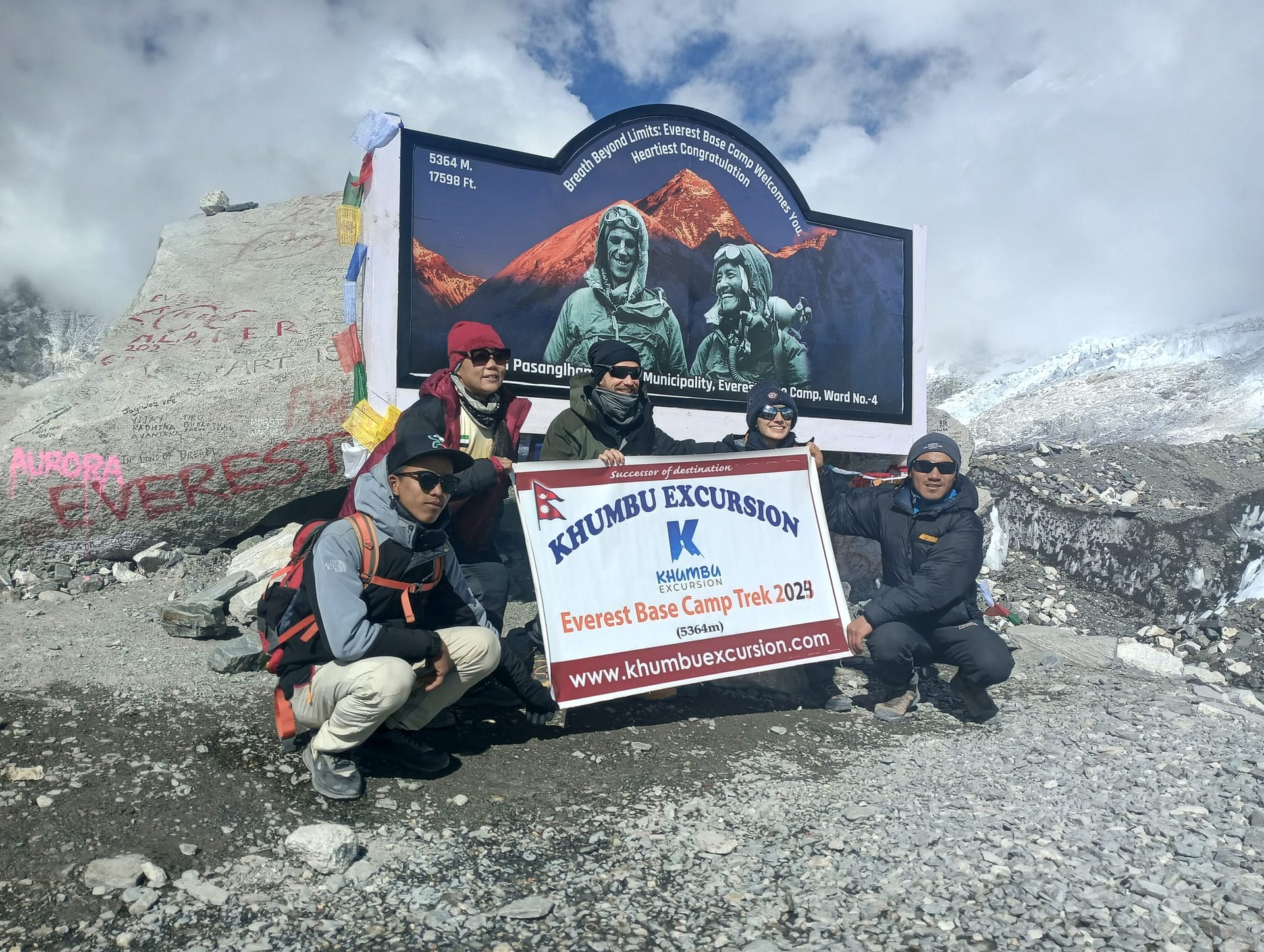 "Khumbu Excursion's journey to Everest Base Camp follows the establishment of the new border in the area."